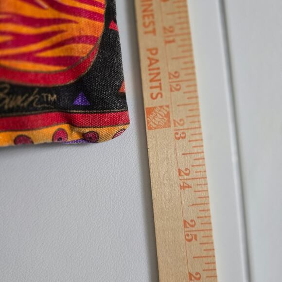 Laurel Burch Feline Friends  Cats Crossbody Bag Purse Canvas Zip Black Red Boho - Picture 6 of 12